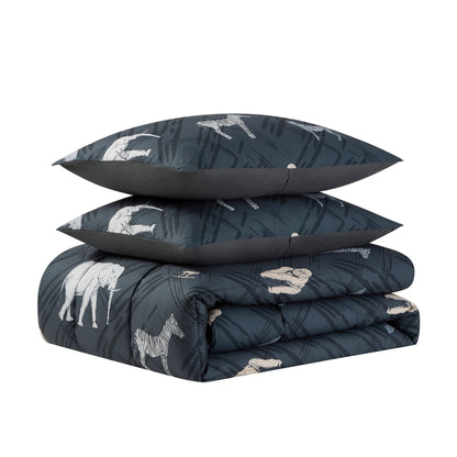 Kids Safari Bed in a Bag Comforter, Sham & Sheet Set
