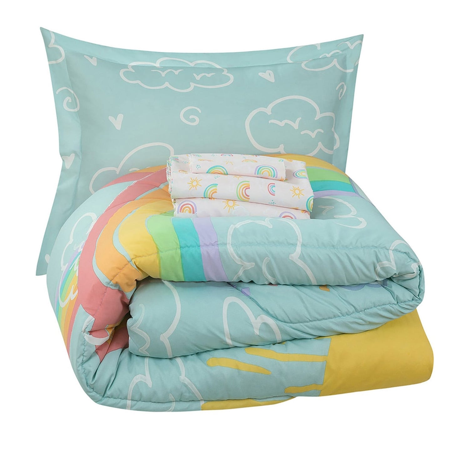 Kidz Mix Rainbow Clouds Bed in a Bag