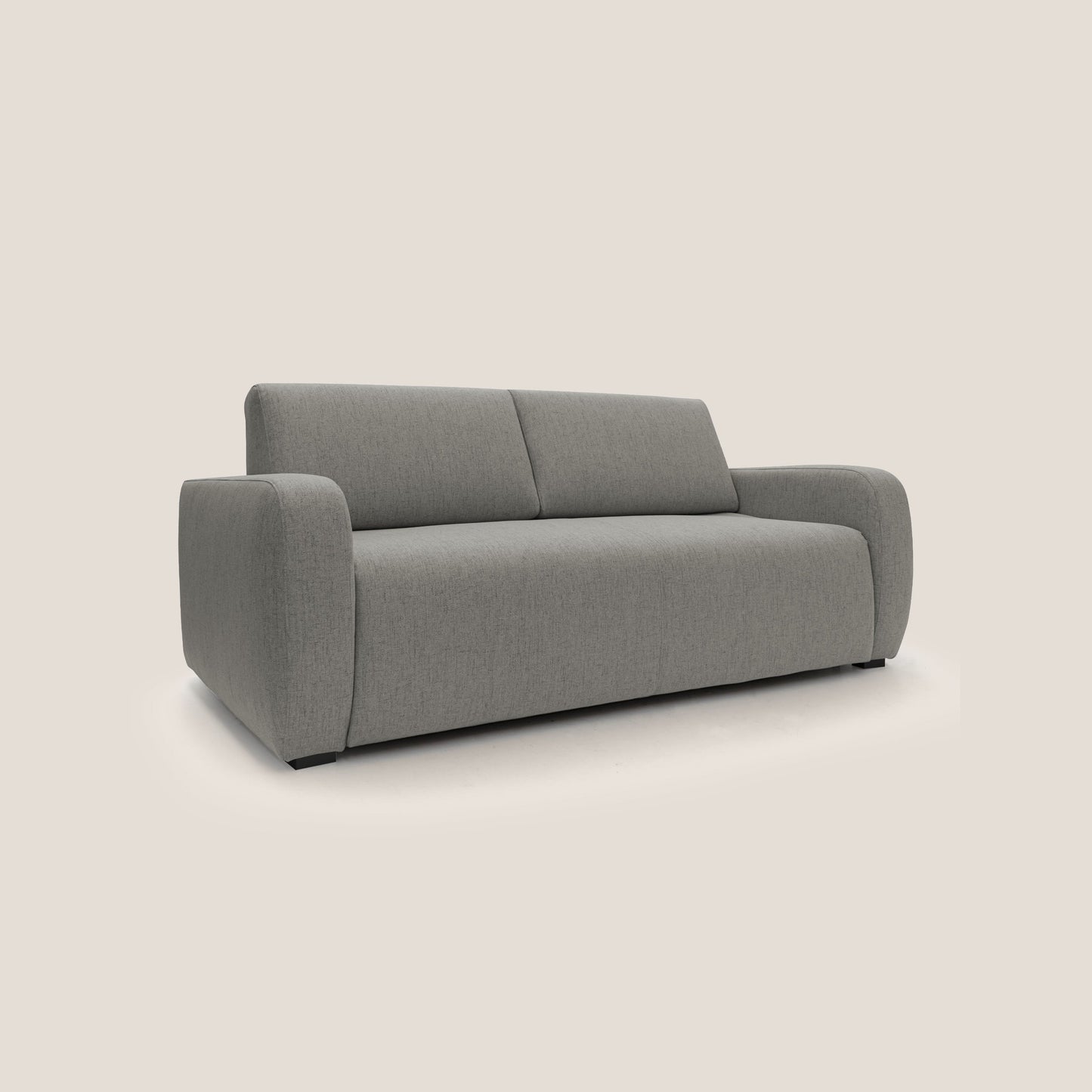 Duna Divano letto matrimoniale con materasso 20 cm in tessuto impermeabile T03 talpa