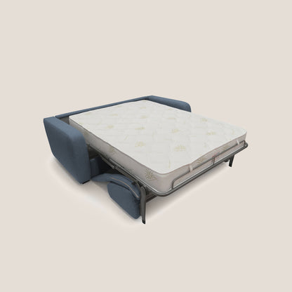 Duna Divano letto matrimoniale con materasso 20 cm in tessuto impermeabile T03 blu