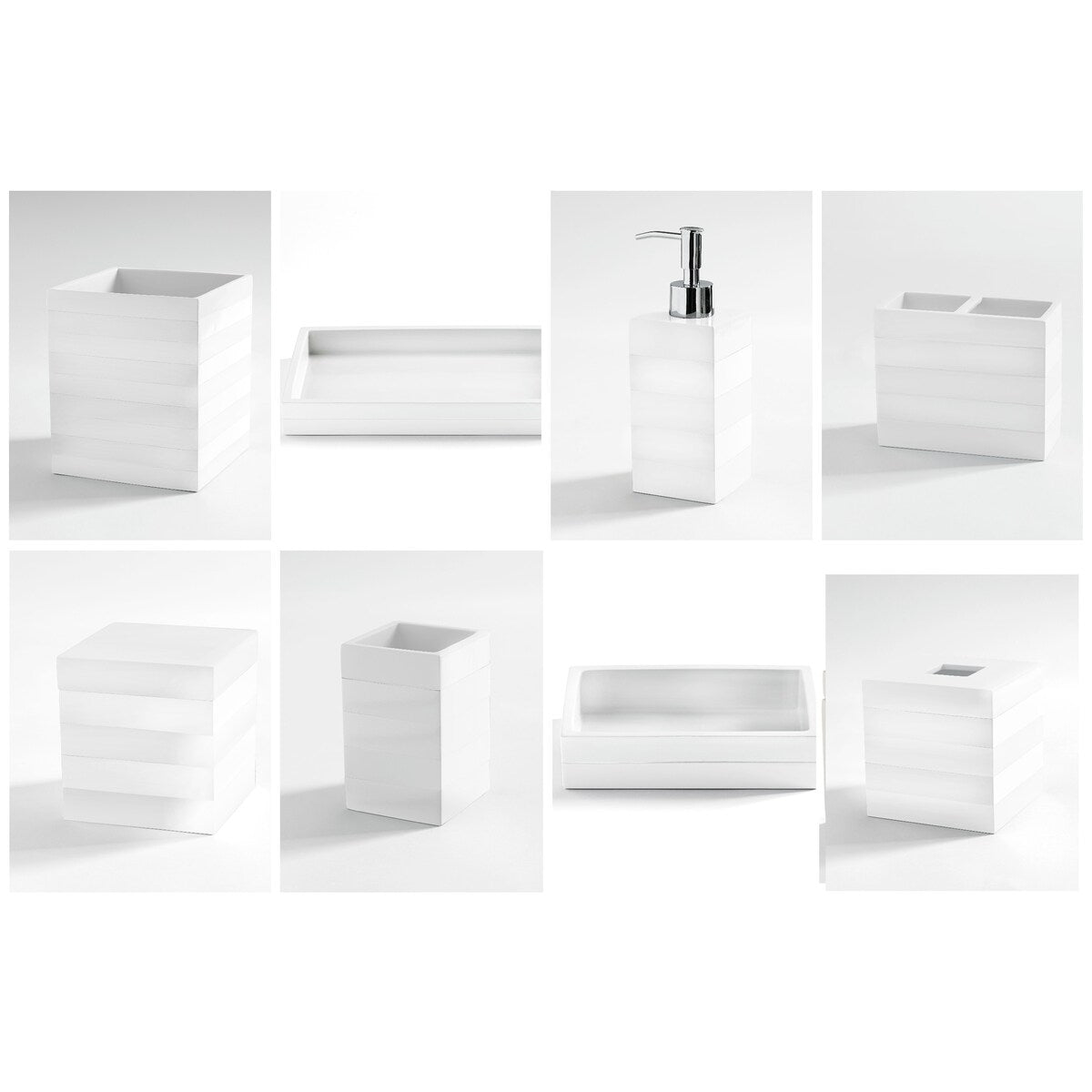 Kassatex Cabana White Bath Accessory collection