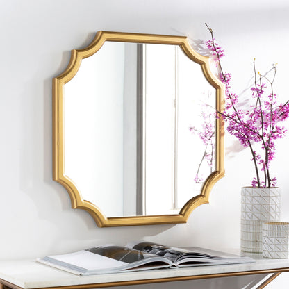 Livabliss Lannie Gold Scalloped Wall Mirror - 24H x 24W