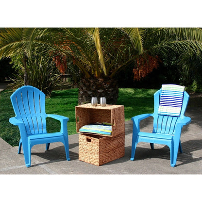 Wicker Seagrass Baskets Hampers Set of 2 Cut Out Handles