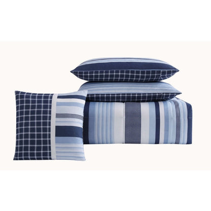My World Mason Stripe Comforter Set with Bonus Decorative Pillow