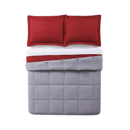 My World Solid Reversible 3-piece Comforter Set