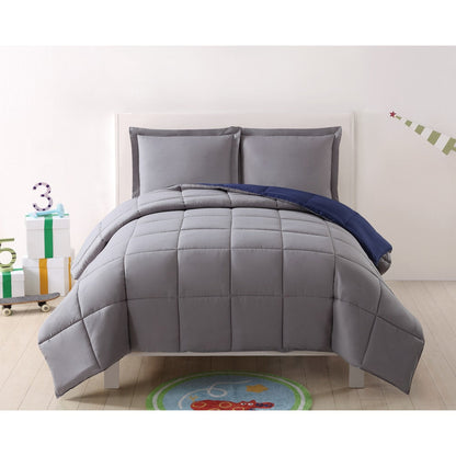 My World Solid Reversible 3-piece Comforter Set