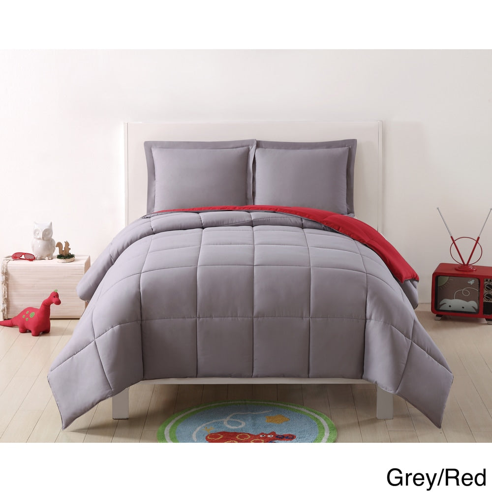 My World Solid Reversible 3-piece Comforter Set