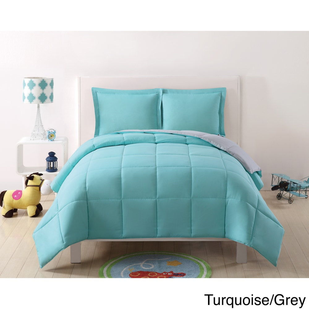 My World Solid Reversible 3-piece Comforter Set