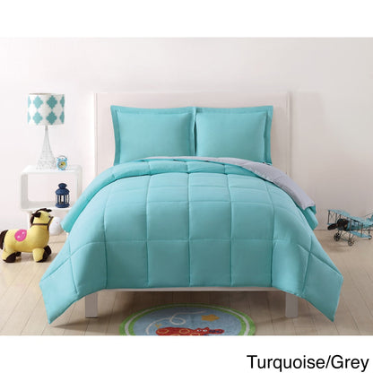 My World Solid Reversible 3-piece Comforter Set