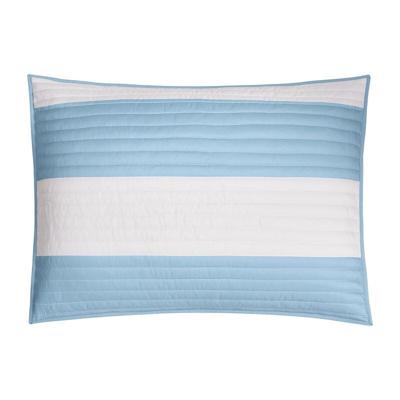 Lavelle Blue/White Reversible Quilt Set