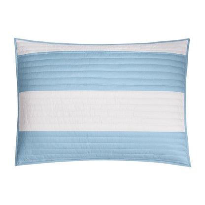 Lavelle Blue/White Reversible Quilt Set