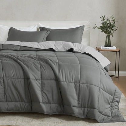Linery & Co. All Season Down Alternative Reversible Comforter Set