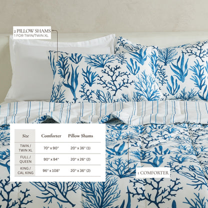 Linery & Co. All Season Down Alternative Reversible Comforter Set