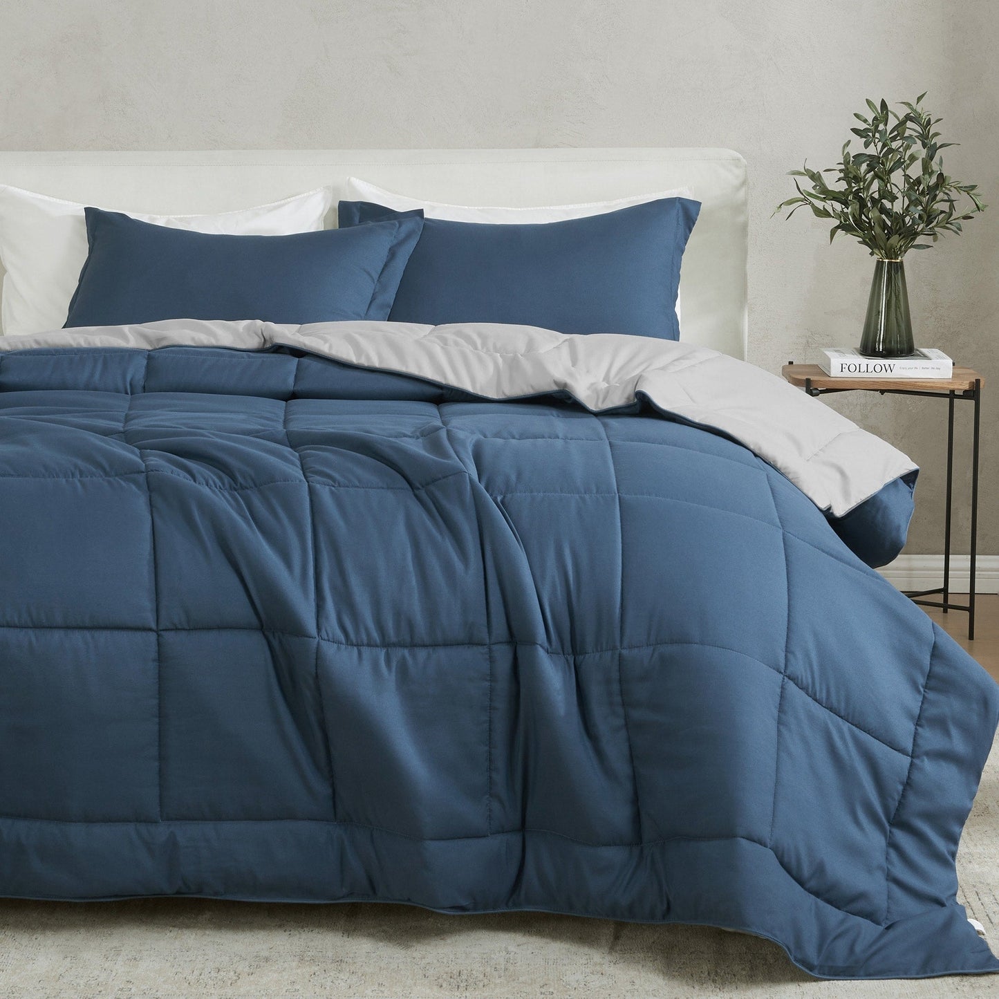 Linery & Co. All Season Down Alternative Reversible Comforter Set