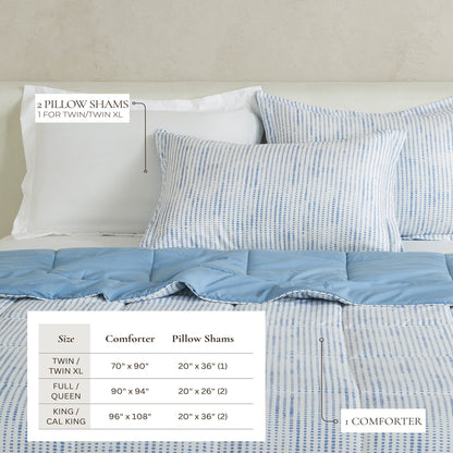 Linery & Co. All Season Down Alternative Reversible Comforter Set