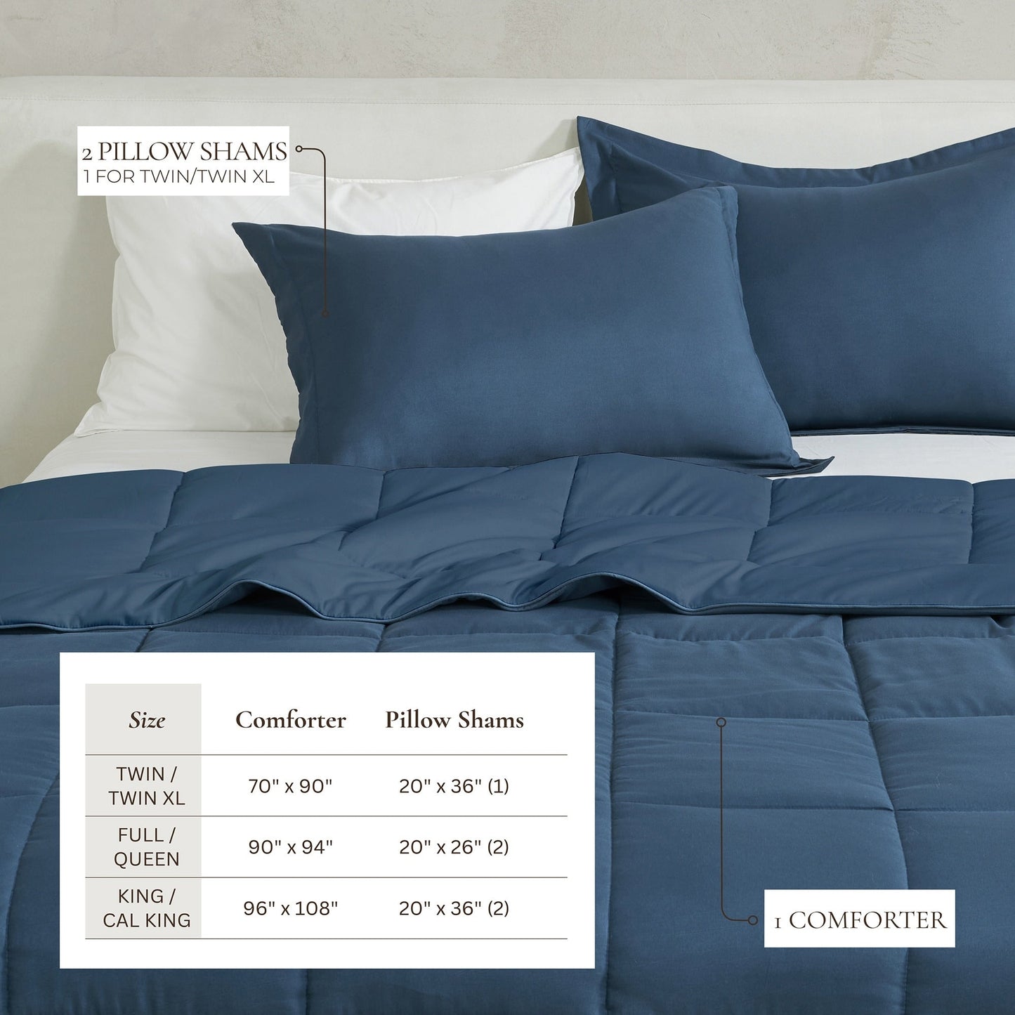Linery & Co. All Season Down Alternative Reversible Comforter Set