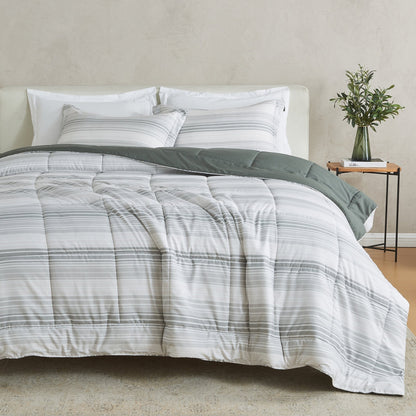 Linery & Co. All Season Down Alternative Reversible Comforter Set