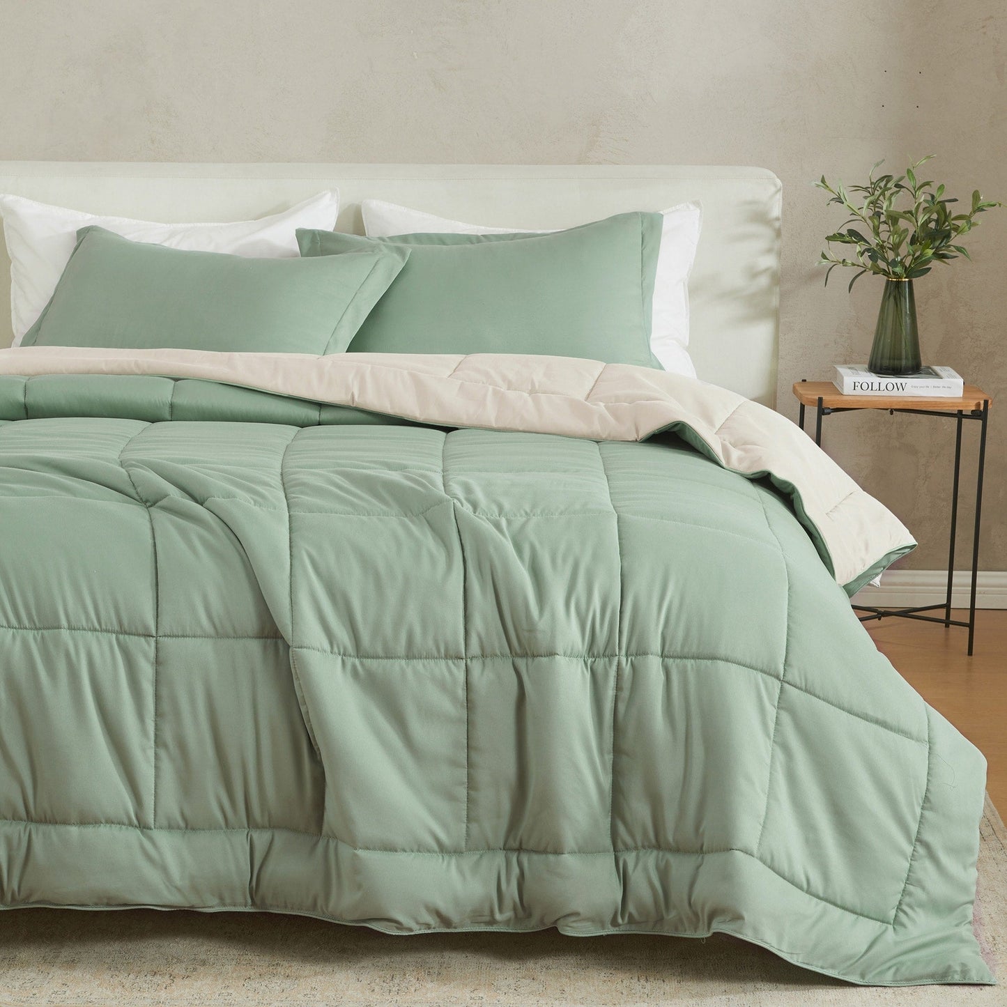 Linery & Co. All Season Down Alternative Reversible Comforter Set