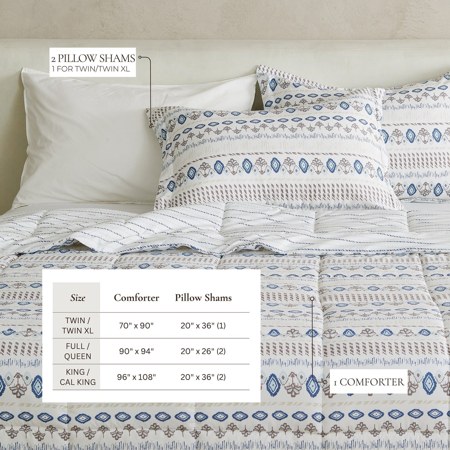 Linery & Co. All Season Down Alternative Reversible Comforter Set