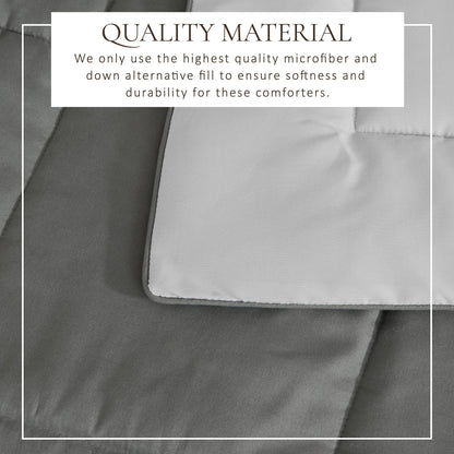 Linery & Co. All Season Down Alternative Reversible Comforter Set