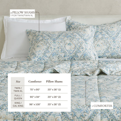 Linery & Co. All Season Down Alternative Reversible Comforter Set