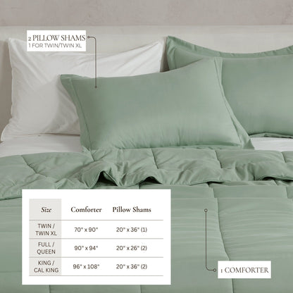 Linery & Co. All Season Down Alternative Reversible Comforter Set