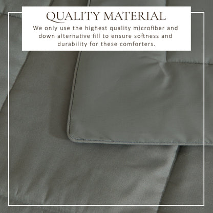 Linery & Co. All Season Down Alternative Reversible Comforter Set
