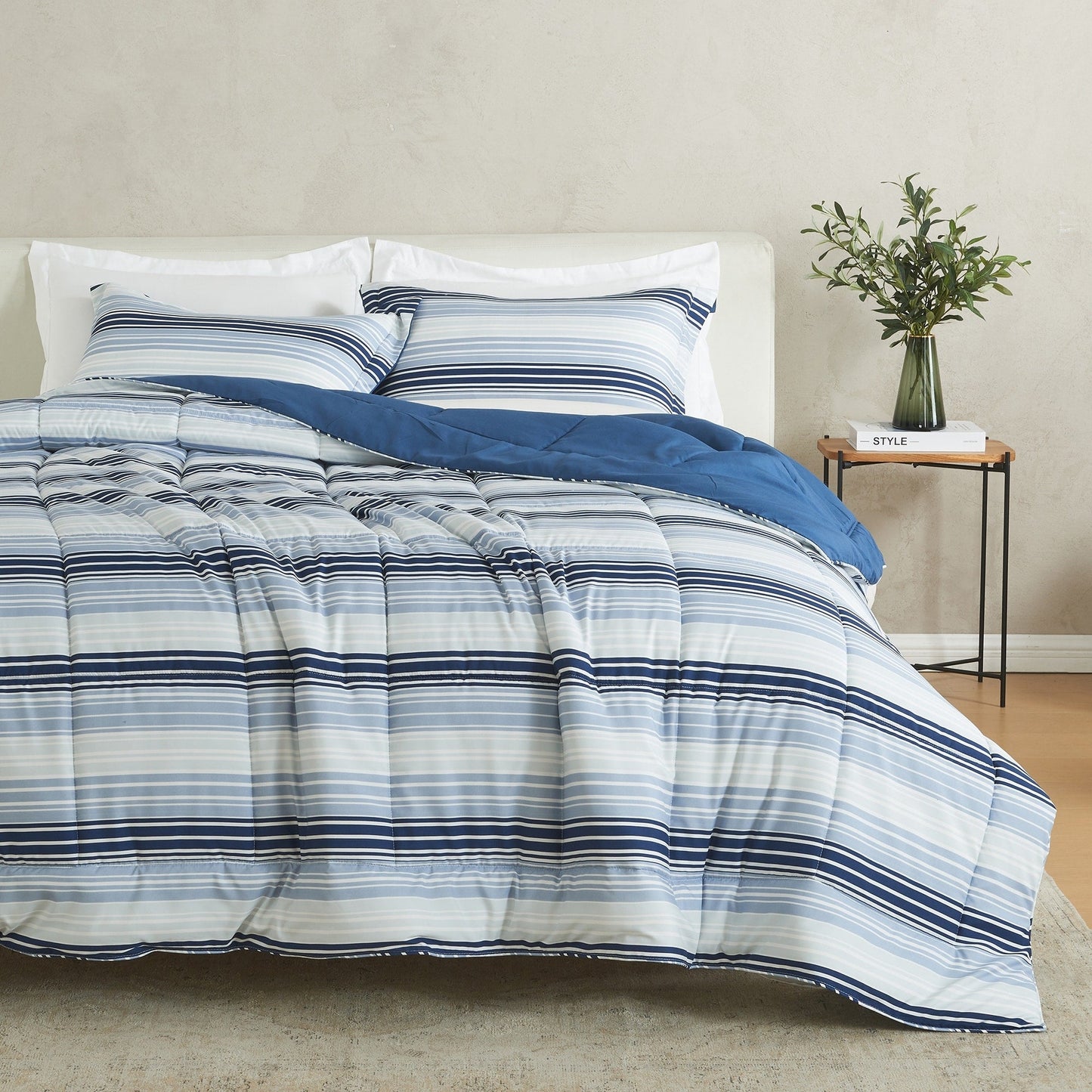 Linery & Co. All Season Down Alternative Reversible Comforter Set