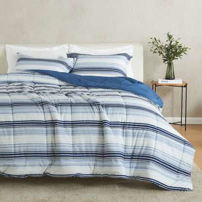 Linery & Co. All Season Down Alternative Reversible Comforter Set