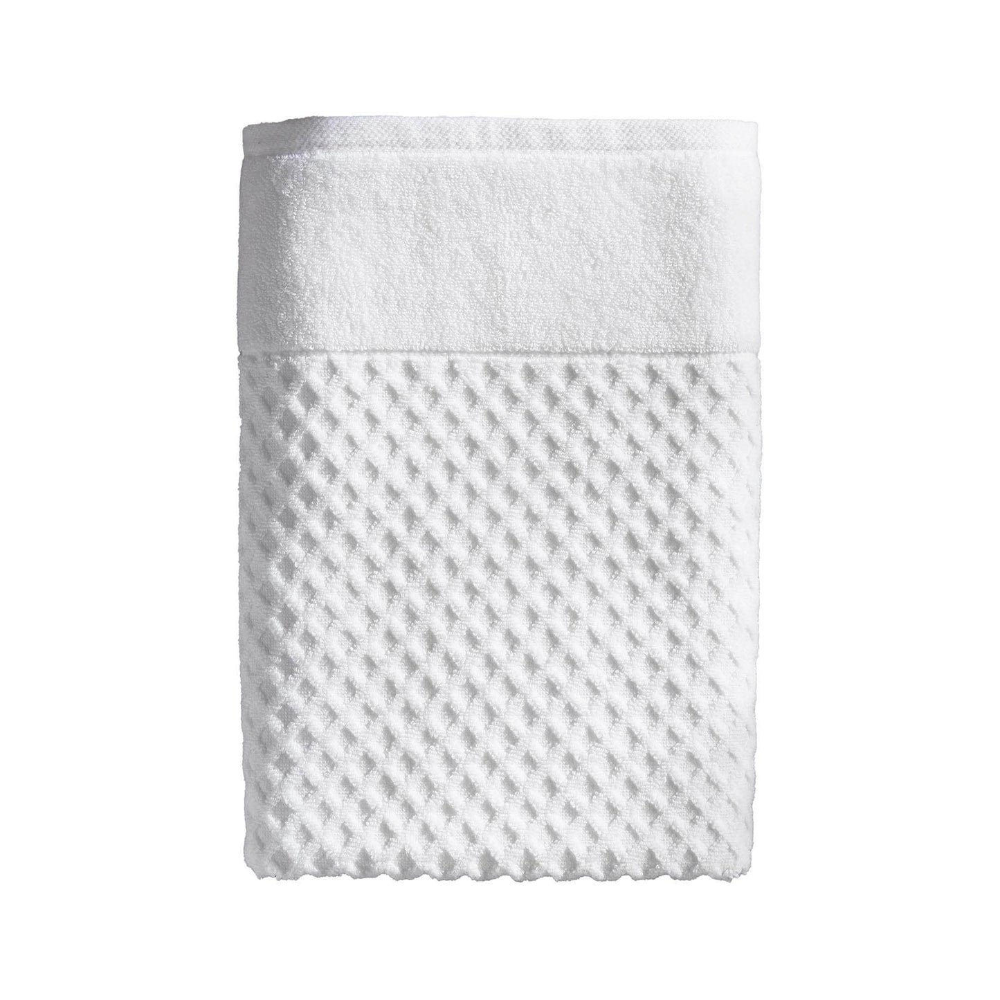 Linery & Co. Cotton Diamond Waffle Texture Bath Towels.