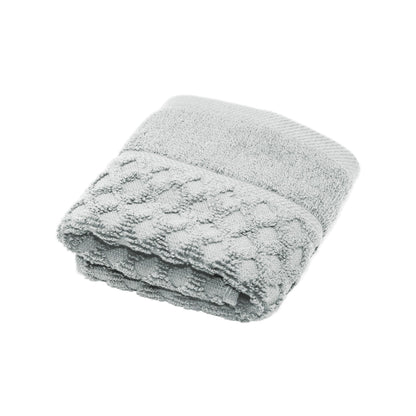 Linery & Co. Cotton Diamond Waffle Texture Bath Towels.