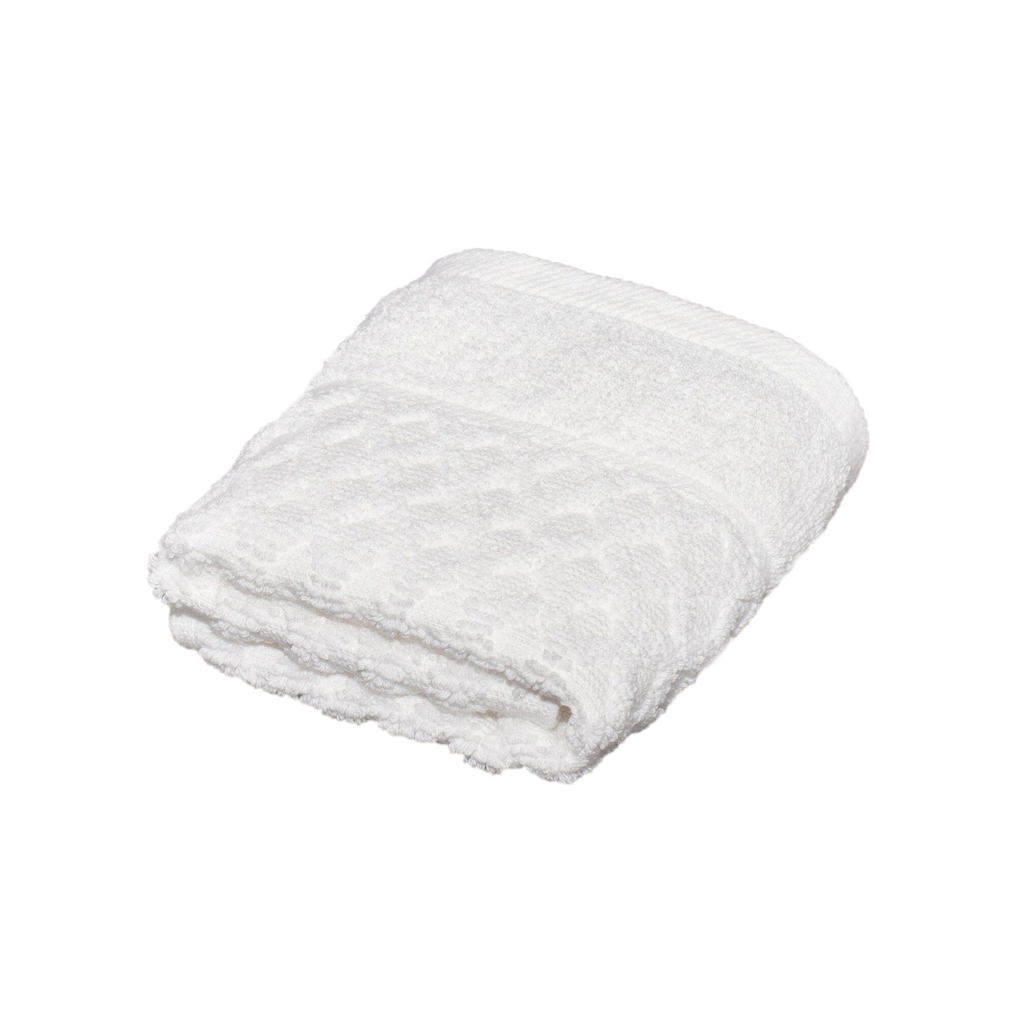 Linery & Co. Cotton Diamond Waffle Texture Bath Towels.