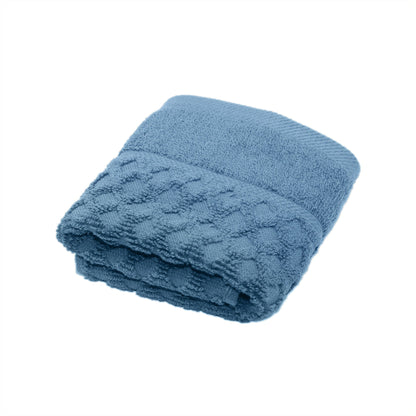 Linery & Co. Cotton Diamond Waffle Texture Bath Towels.