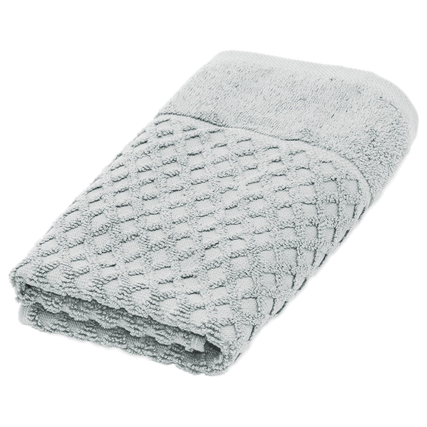 Linery & Co. Cotton Diamond Waffle Texture Bath Towels.