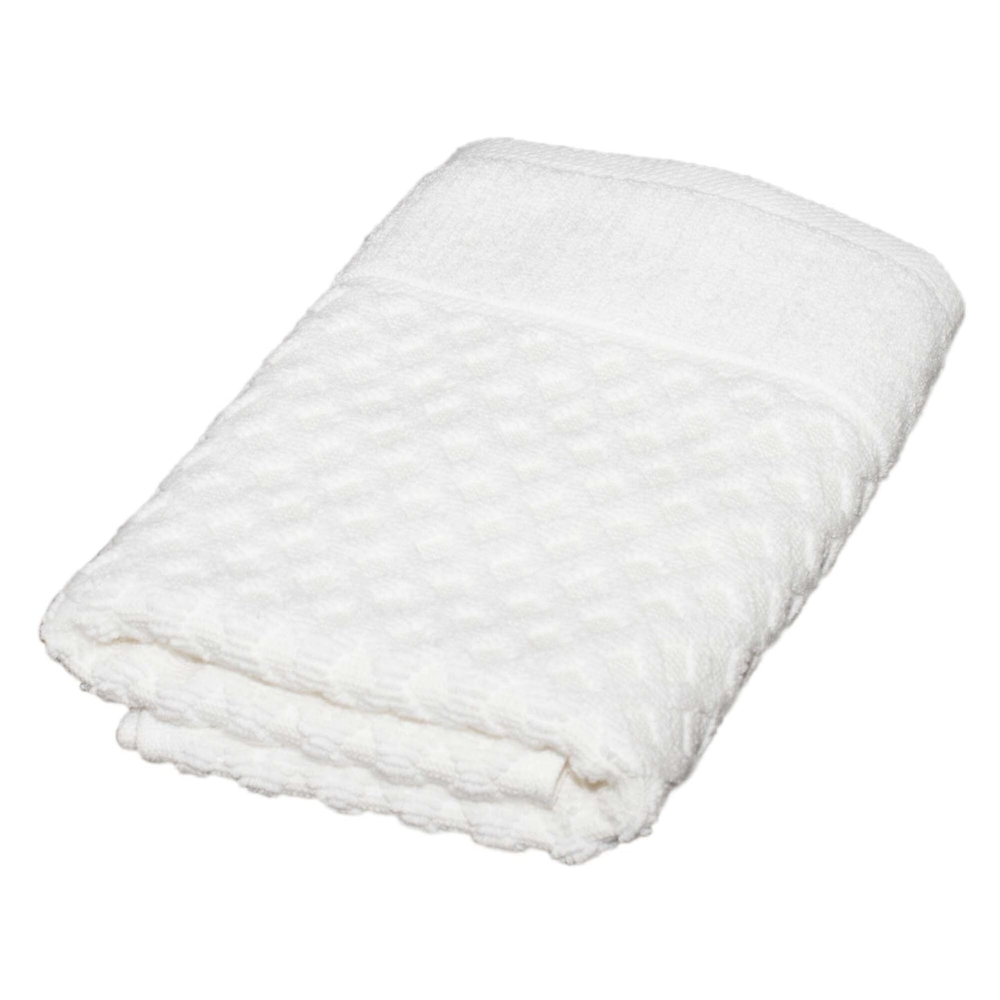 Linery & Co. Cotton Diamond Waffle Texture Bath Towels.