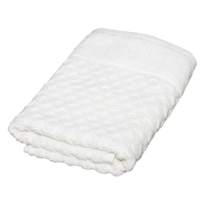 Linery & Co. Cotton Diamond Waffle Texture Bath Towels.