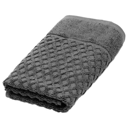 Linery & Co. Cotton Diamond Waffle Texture Bath Towels.