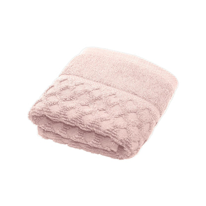 Linery & Co. Cotton Diamond Waffle Texture Bath Towels.