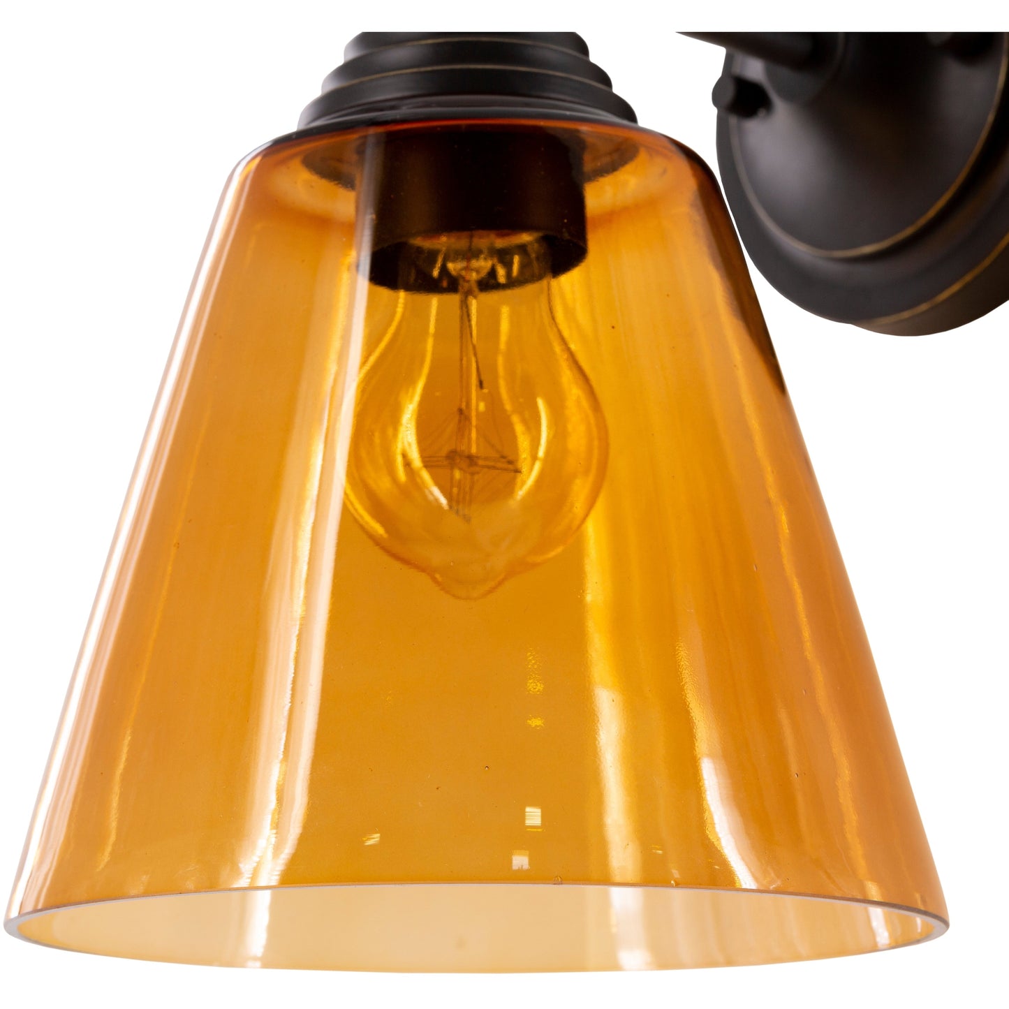 Artistic Weavers Lionel Amber Glass 1-light Wall Sconce - 11H x 7.875W x 9.875D