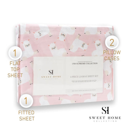 Llamas Sheet Set by Sweet Home Collection - Multi