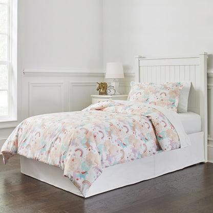 Lullaby Bedding Unicorn Printed Cotton 4-piece Comforter Set
