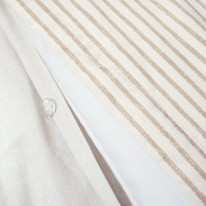 Lush Decor Farmhouse Stripe 3 Piece Duvet Cover Set