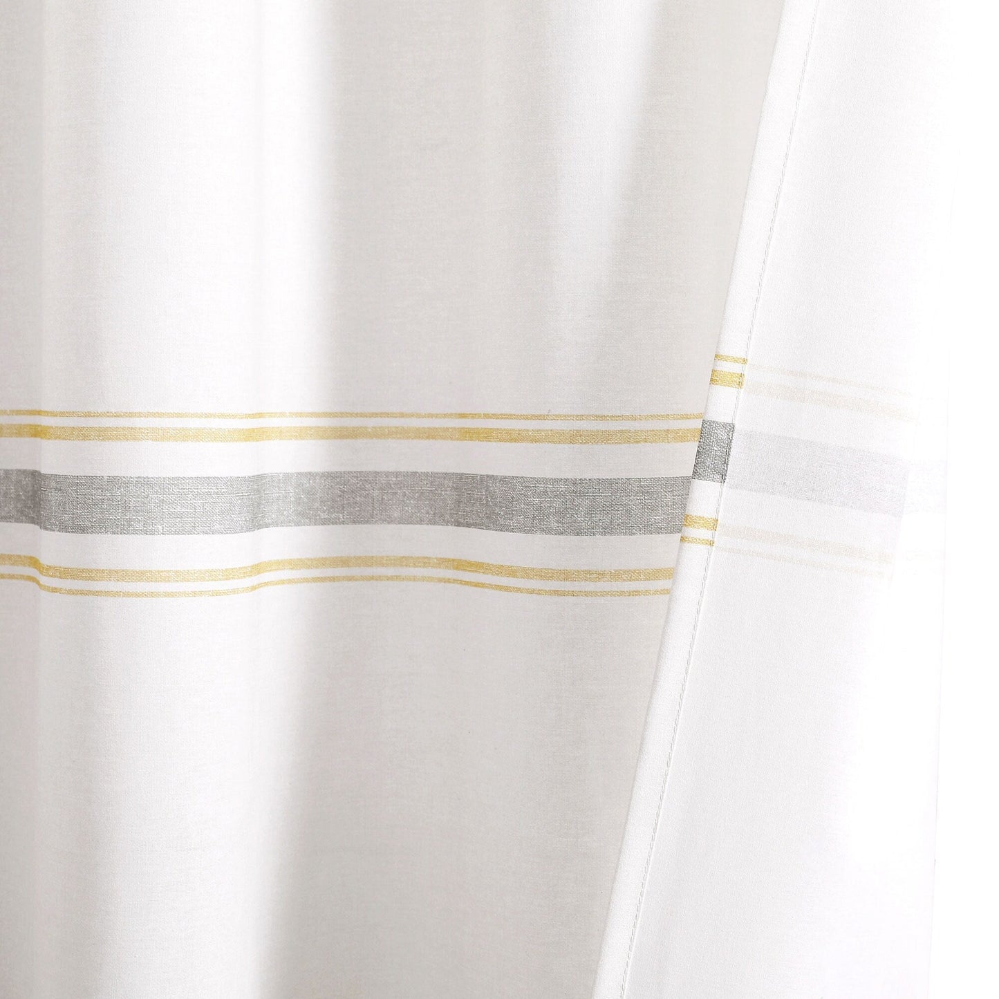 Lush Decor Farmhouse Stripe Shower Curtain