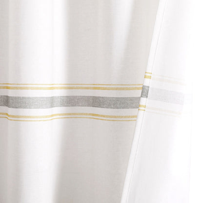 Lush Decor Farmhouse Stripe Shower Curtain