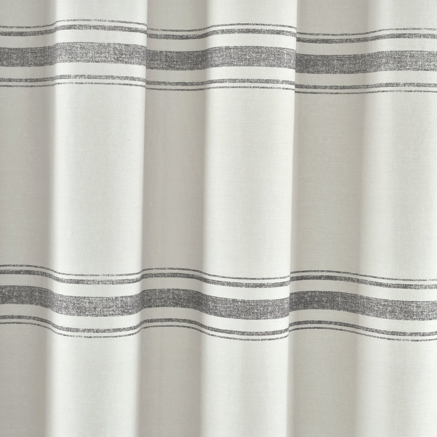 Lush Decor Farmhouse Stripe Shower Curtain