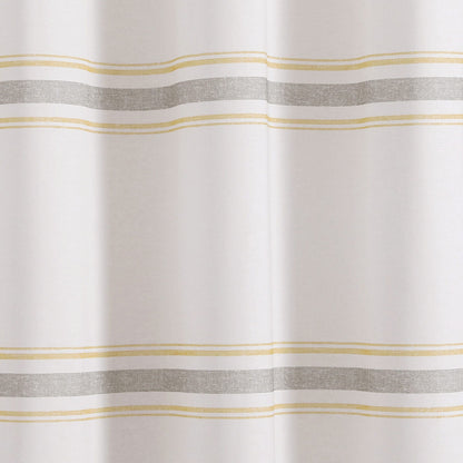 Lush Decor Farmhouse Stripe Shower Curtain