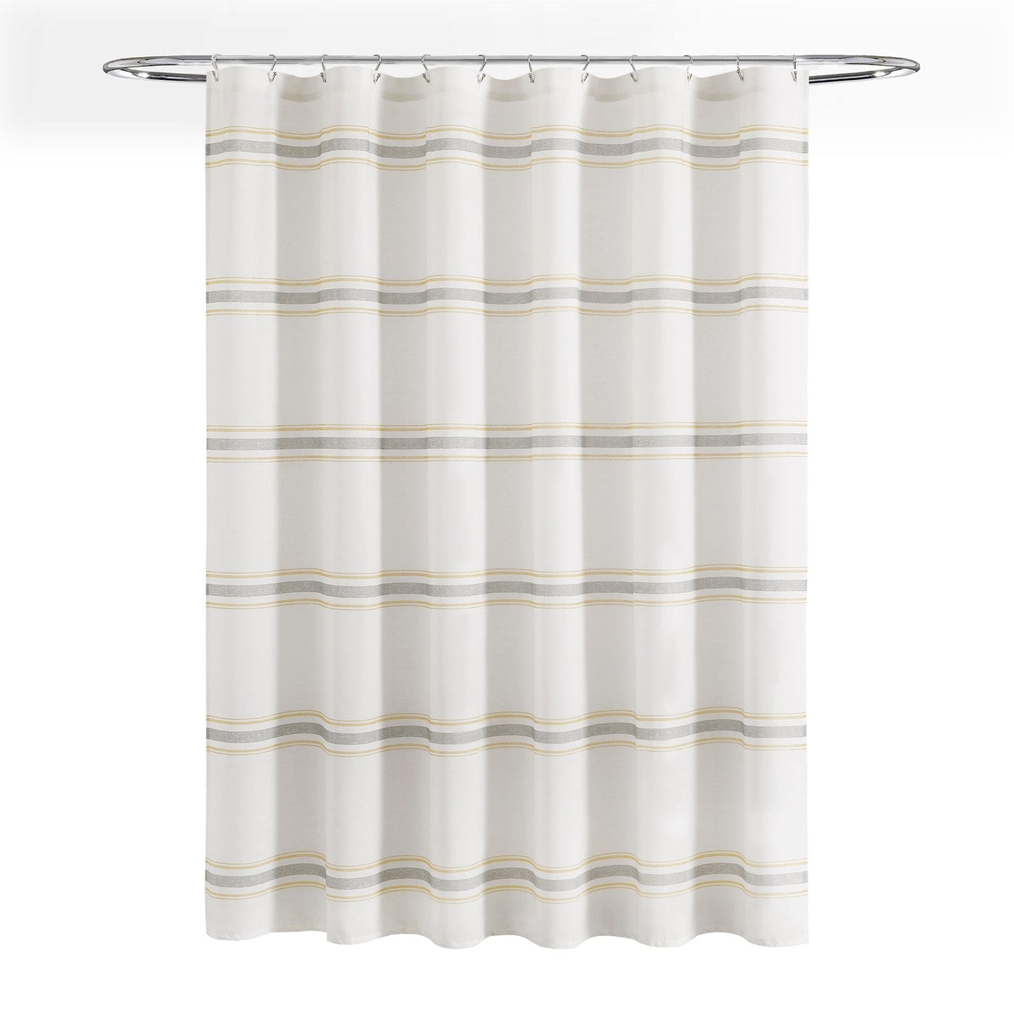 Lush Decor Farmhouse Stripe Shower Curtain