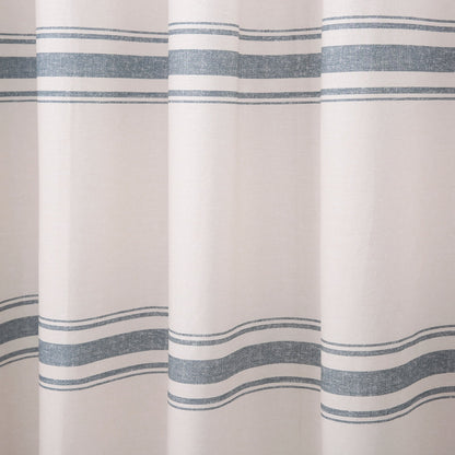 Lush Decor Farmhouse Stripe Shower Curtain