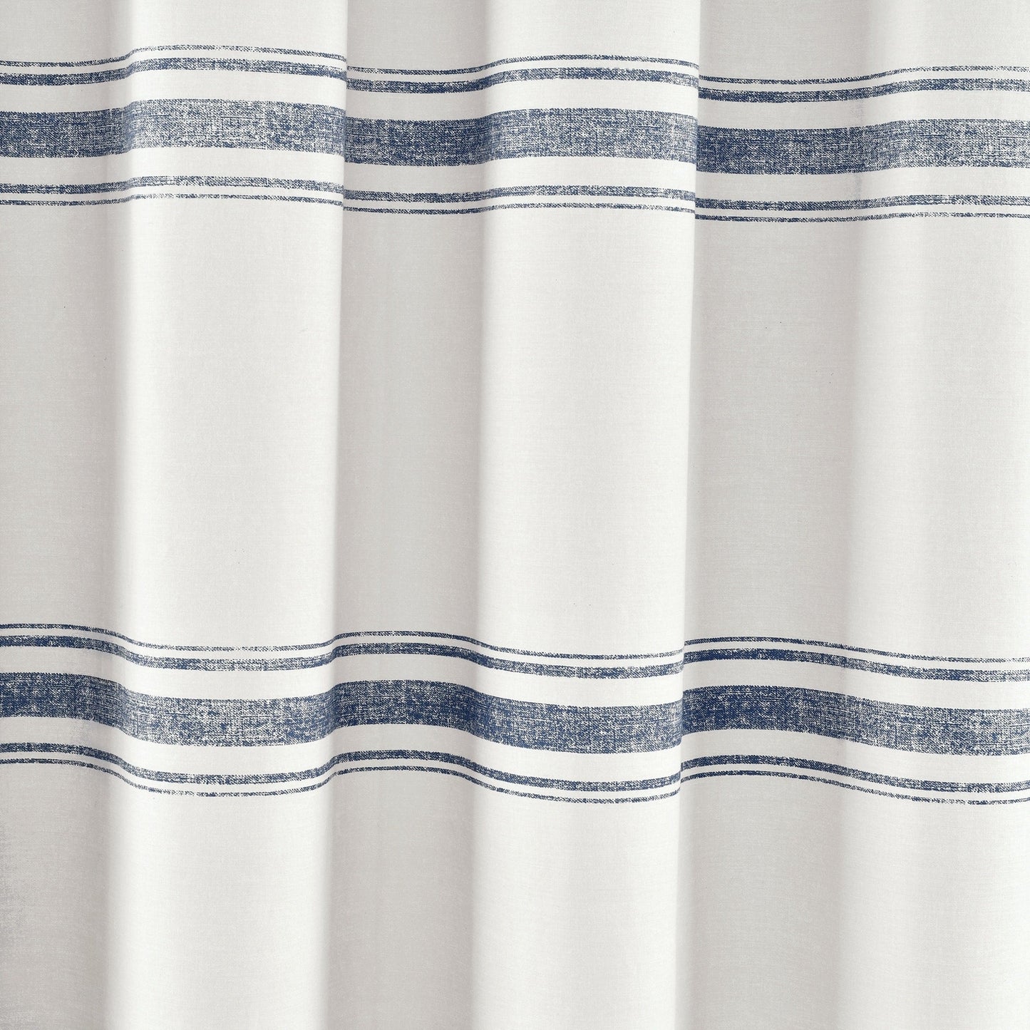 Lush Decor Farmhouse Stripe Shower Curtain
