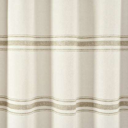 Lush Decor Farmhouse Stripe Shower Curtain